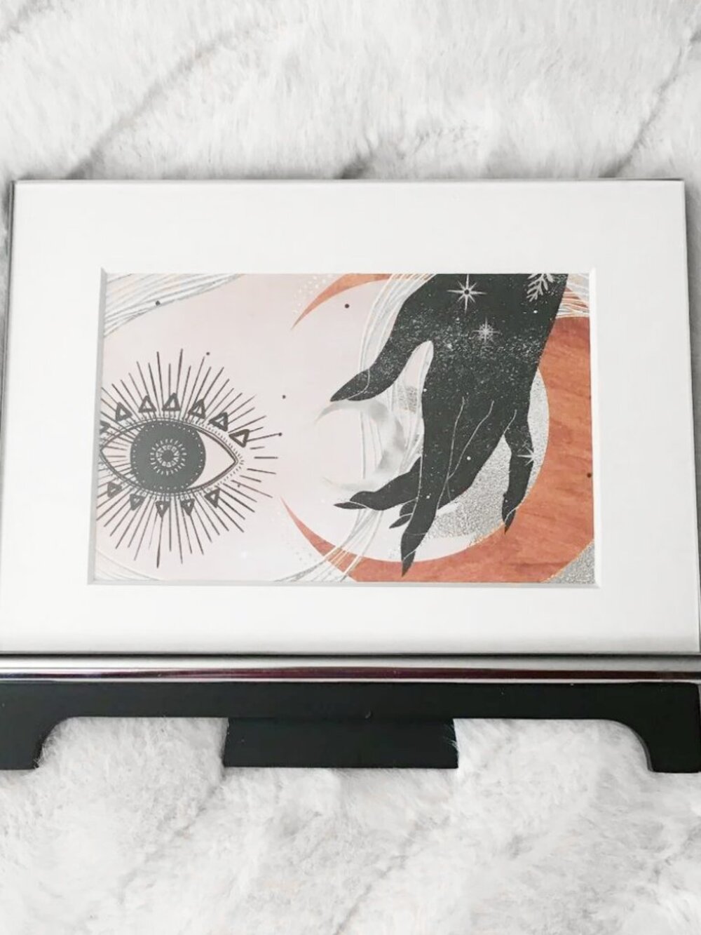 Sixtrees Glass Spector Desk Frame With Wiccan Art